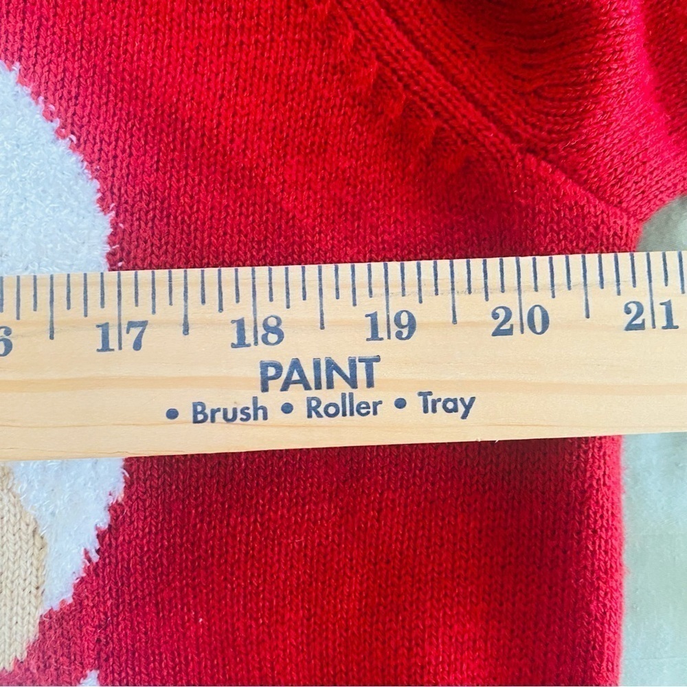 Santa UNISEX long sleeved knit sweater size medium - Picture 5 of 6